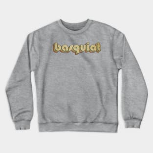 Basquiat // Vintage Rainbow Typography Style // 70s Crewneck Sweatshirt